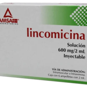 LINCOMICINA 600MG/2ML SOL INY C/6 *ANT* (AMSALINOX)