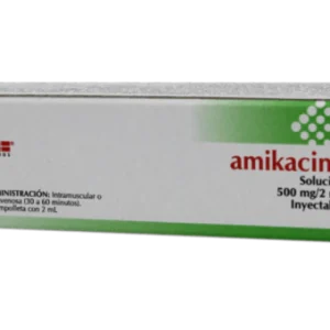 AMIKACINA 500MG/2ML SOL INY C/1 *ANT*