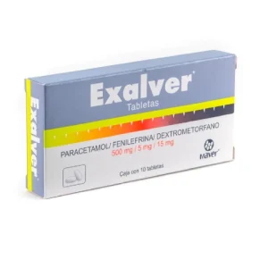 EXALVER 500/5/15MG TAB C/10 *MVE*