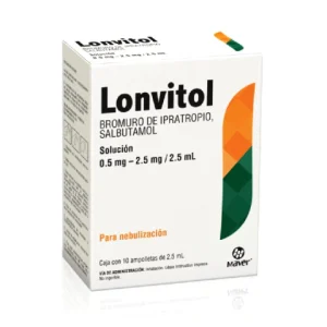 LONVITOL 0.5/2.5MG/2.5ML AMPOLLETA C/10 *MVE* P/NEBULIZAR