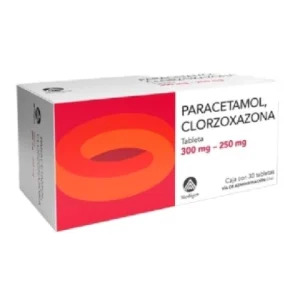 PARACETAMOL/CLORZOXAZONA 300MG/250MG TABS C/30*MVE*