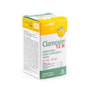 CLAMOXIN 12H 875/125MG TAB C/10 *MVE* PE N