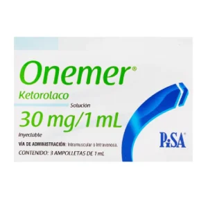 ONEMER 30MG/1ML SOL INY C/3 *PIS*