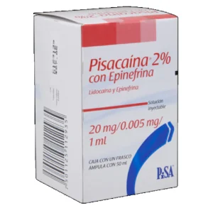 PISACAINA C/EPINEFRINA 20/0.005MG/1ML SOL. INY. 50ML. *PIS*
