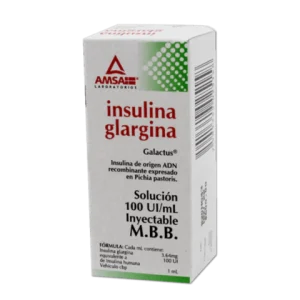 REFRI-INSULINA GLARGINA 100UI /10ML SOLUC INY C/1 *ANT*