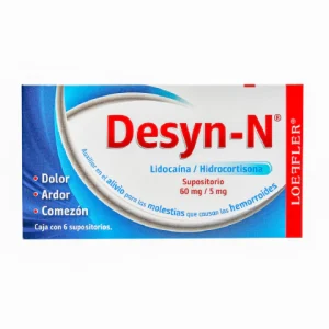 DESYN-N 60MG/5MG SUPOSITORIOS C/6 *LOE*+