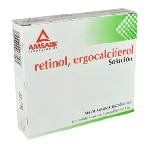 RETINOL,ERGOCALCIFEROL 6000/400UI/3ML AMP ING C/5*ANT*