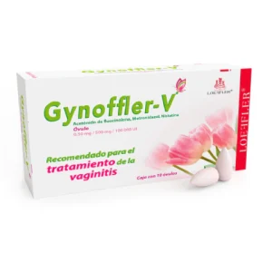FLUOCINOLONA, METRONIDAZOL, NISTATINA(GYNOFLER-V) 0.50/0.500MG/100,000UI OVULOS C/10 *LOE*+