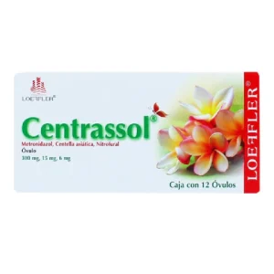 METRONIDAZOL / CENTELLA / NITROFURAL(CENTRASOL) 300MG/15MG/6MG OVULOS C/12 *LOE*+