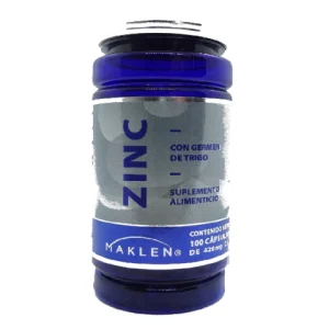 ZINC, GERMEN DE TRIGO 20/319.58MG CAP C/100 *MKL*