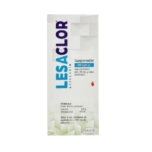 LESACLOR 200MG/5ML SUSP. 125ML. *MVI*