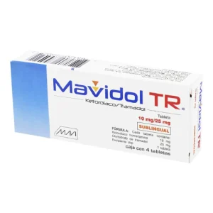 MAVIDOL TR 10/25MG TAB SL C/4 *MVI*
