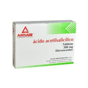 AC.ACETILSALICILICO 300MG EFERV TAB C/20*ANT*