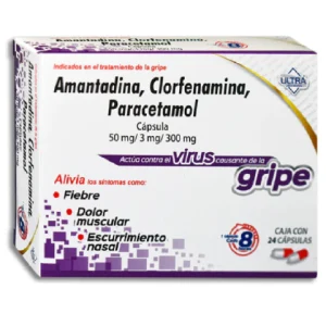 AMAN/CLORF/PARACETAMOL 50/3/300MG CAP C/24 *ULT*