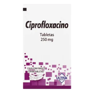CIPROFLOXACINO 250MG TAB C/8 *ULT*