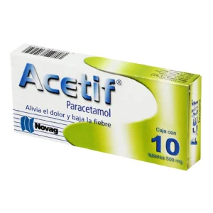 ACETIF 500MG. TAB C/10 *NOV*