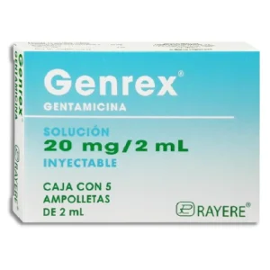 GENREX 20MG/2ML SOL. INY. C/5 *RAY*