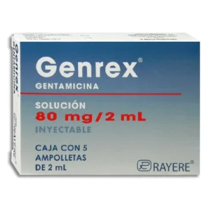 GENREX 80MG/2ML SOL. INY. C/5 *RAY*