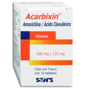 ACARBIXIN 500/125MG TAB C/10 *QSO*PE