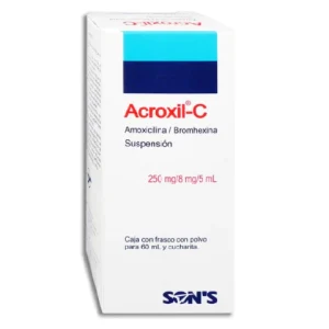 ACROXIL-C 250/8MG/5ML SUSP 60ML *QSO*PE