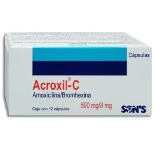 ACROXIL-C 500/8MG. TAB C/12 *QSO*PI