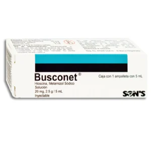 BUSCONET 20MG/2.5GR/5ML SOL. INY. C/1 *QSO*