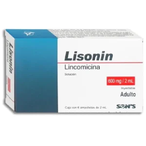 LISONIN 600MG/2ML. SOL. INY. C/6 *QSO*