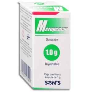 MEROPENEM 1GR SOLUC INY C/1*QSO* PE