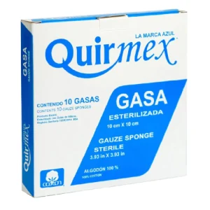 GASA ESTERIL 10X10CM C/10 *QRM* AZUL