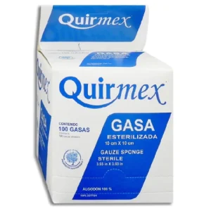 GASA ESTERIL 10X10CM C/100 *QRM* AZUL