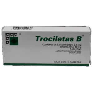 TROCILETAS B LIMON C/10 TAB. *STR*