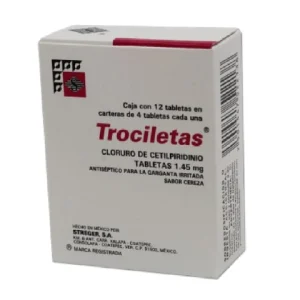 TROCILETAS CEREZA 1.45MG TAB C/12 *STR*