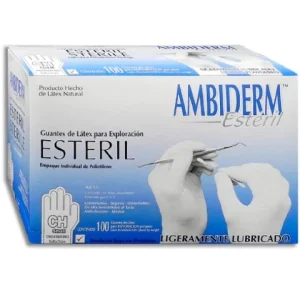 GUANTE DE LATEX EST P/EXPL CH CAJA C/100 PZAS*AMB*