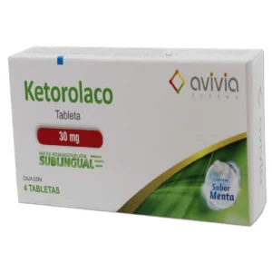 KETOROLACO SUBL 30MG TAB C/4 *AVI*(SABOR MENTA)