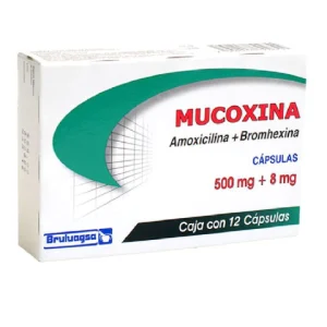 MUCOXINA 500/8MG. CAP. C/12 *BRU*