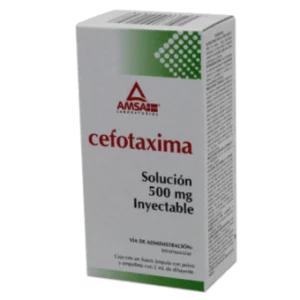 CEFOTAXIMA 500MG/2ML SOL INY I.M. C/1 *ANT*