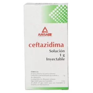 CEFTAZIDIMA 1GR/3ML SOL INY C/1 *ANT*PE