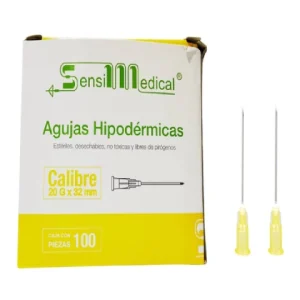 AGUJA HIPODERMICA AMARILLA 20X32 C/100 *JAY*