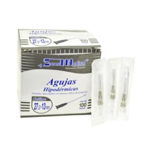 AGUJA HIPODERMICA GRIS 27X13 C/100 *JAY*