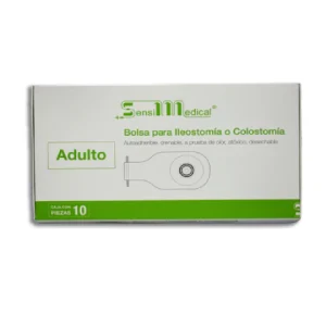 BOLSA P/ILEOSTOMIA O COLOSTOMIA T/ADULTO BOTELLA DE 30X15CM C/10*JAY*