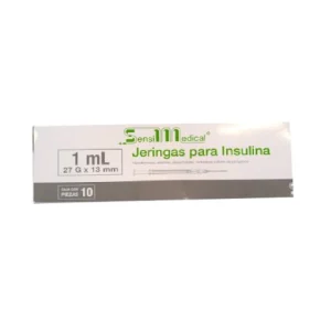 JERINGA NEGRA 1ML (27X13MM) C/10 *JAY* INSULINA