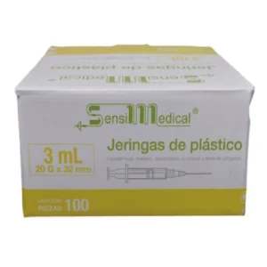 JERINGA AMARILLA 3ML.(20X32MM) C/100*JAY*