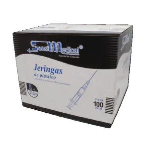 JERINGA NEGRA 5ML.(22X32MM) C/100*JAY*