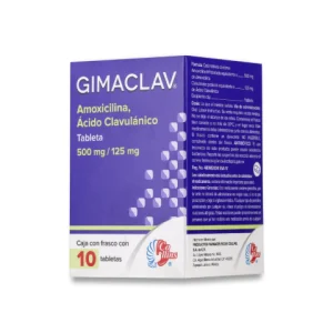 GIMACLAV 500/125MG TAB C/10 *COL*