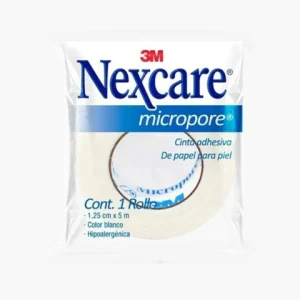 CINTA MICROPORE 1.25CMX5MTS C/1 *3M* COLOR BLANCO