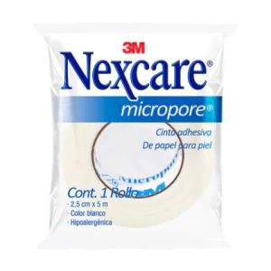 CINTA MICROPORE 2.5CMX5MTS C/1 *3M* COLOR BLANCO