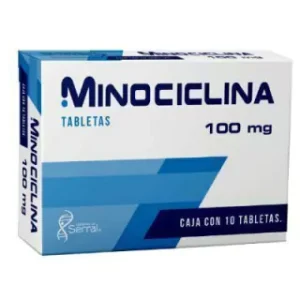 MINOCICLINA 100MG TAB C/10 *SRR*