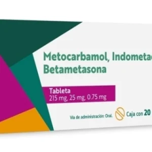 METOCARBAMOL/INDOMETACINA/BETAMETASONA 215/25/0.75MG TAB C/20*LOE*