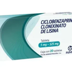 CICLOBENZAPRINA/LISINA 5MG/125MG TAB C/20*MVE*
