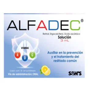 ALFADEC ADC SOL INGERIBLE C/5 AMPOLLETAS *QSO*